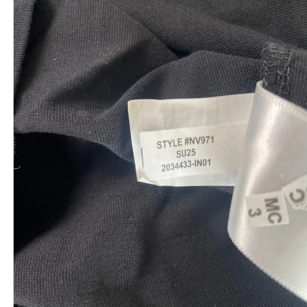 NWT Madewell Puff Sleeve Top Women Small Black Mixed Media Poplin‎ NV971